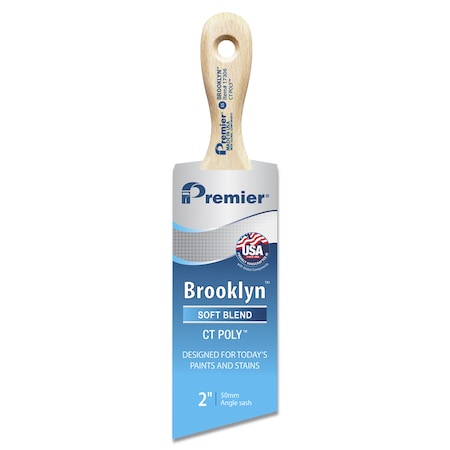 Brooklyn Premier Brooklyn 2 in. Soft Angle Paint Brush 17306